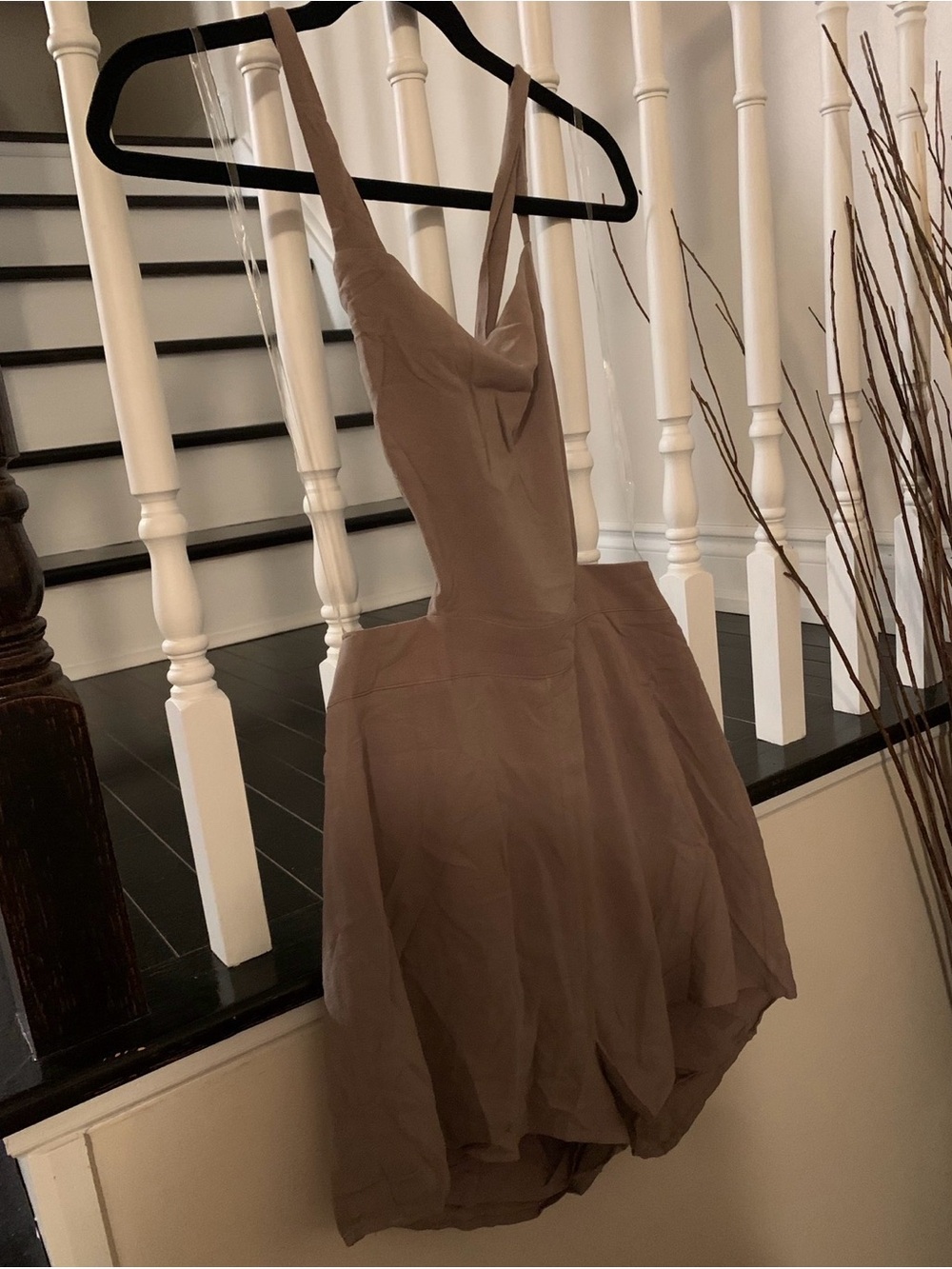 Sleeveless Romper in Taupe